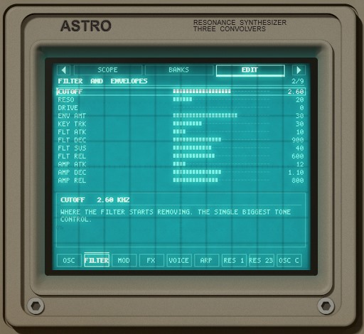 The ASTRO tube showing its Edit page